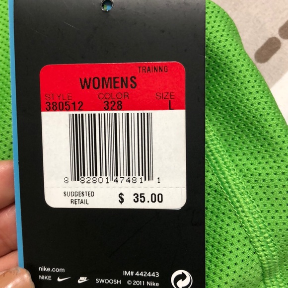 NIKE DRI-FIT TANK TOP GREEN COLOR SIZE L - Picture 3 of 4